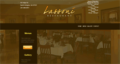 Desktop Screenshot of lassonirestaurant.com