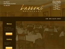 Tablet Screenshot of lassonirestaurant.com